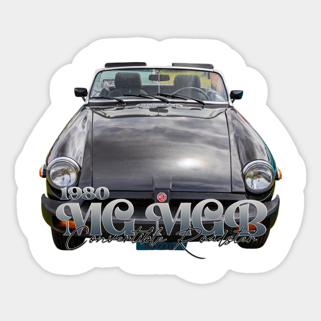 1980 MG MGB Convertible Roadster Sticker by Gestalt Imagery